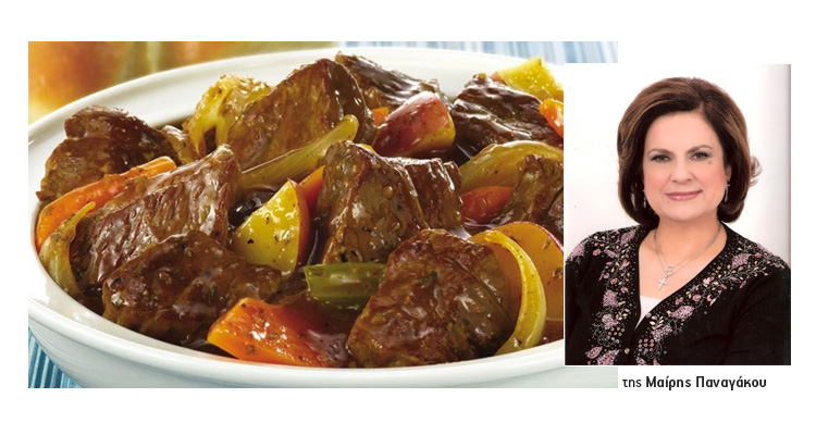 ΜΑΙΡΗ ΠΑΝΑΓΑΚΟΥ: Μοσχάρι κρασάτο