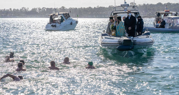 εορτασμός Θεοφανείων στη Γλυφάδα