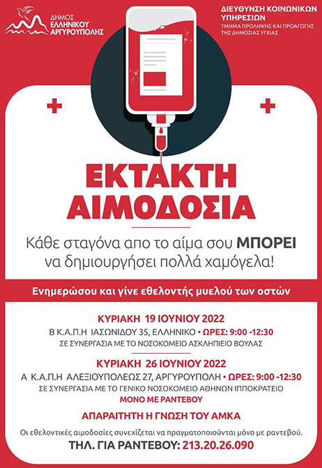 Εθελοντικές αιμοδοσίες 